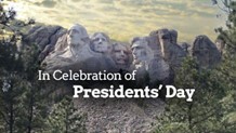 In celebration of Presidents Day. Mount Rushmore.