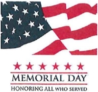 U S Flag. Memorial Day - Honoring all those who served..