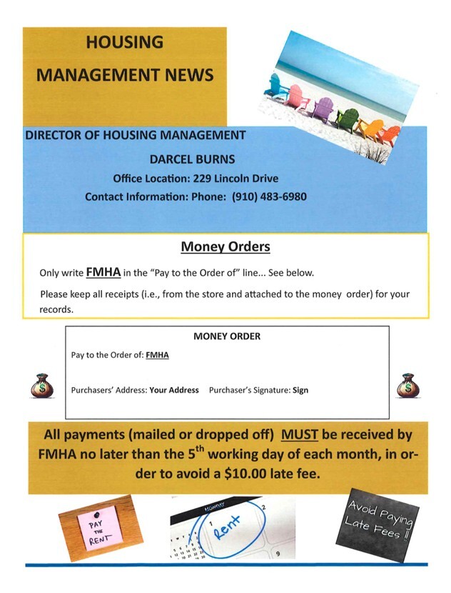 Housing Management News. All information as listed below.