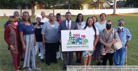 Mitch Colvin, Mayor of Fayetteville attended Community Conversation Event with fellow Community Ambassadors in October 2021